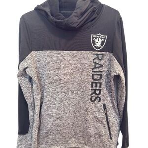 NFL Team Apparel Raiders Hoodie sweatshirt women’s size Large